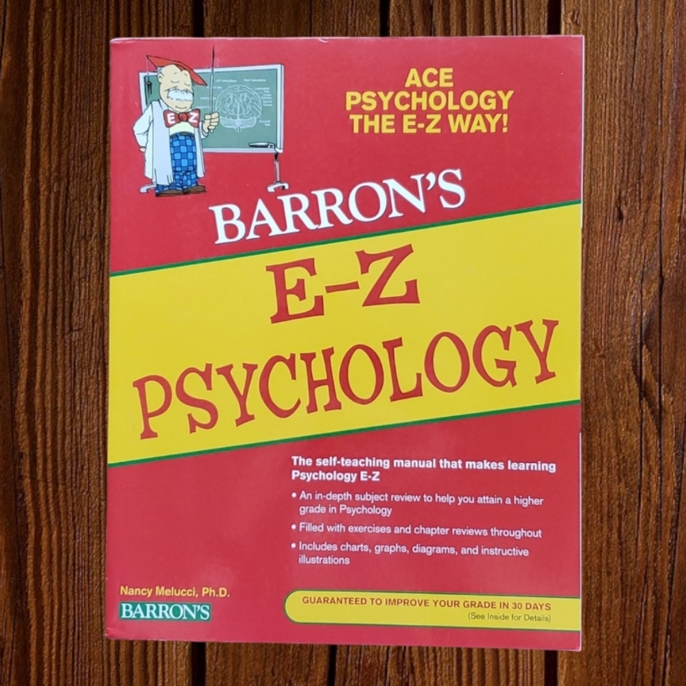 Barron's E-Z Psychology Paperback Textbook - Student Guide College University